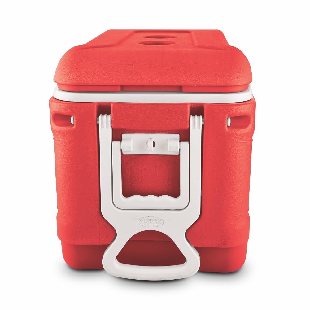 Asian Thermo Wagon Insulated Ice Cooler 45Ltr with Wheels Red