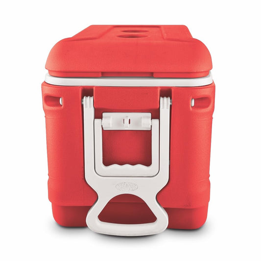 Asian Thermo Wagon Insulated Ice Cooler 45Ltr with Wheels Red