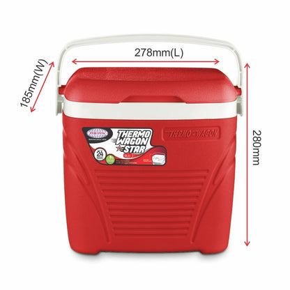 Asian Thermo Wagon Insulated Ice Cooler 8Ltr Red