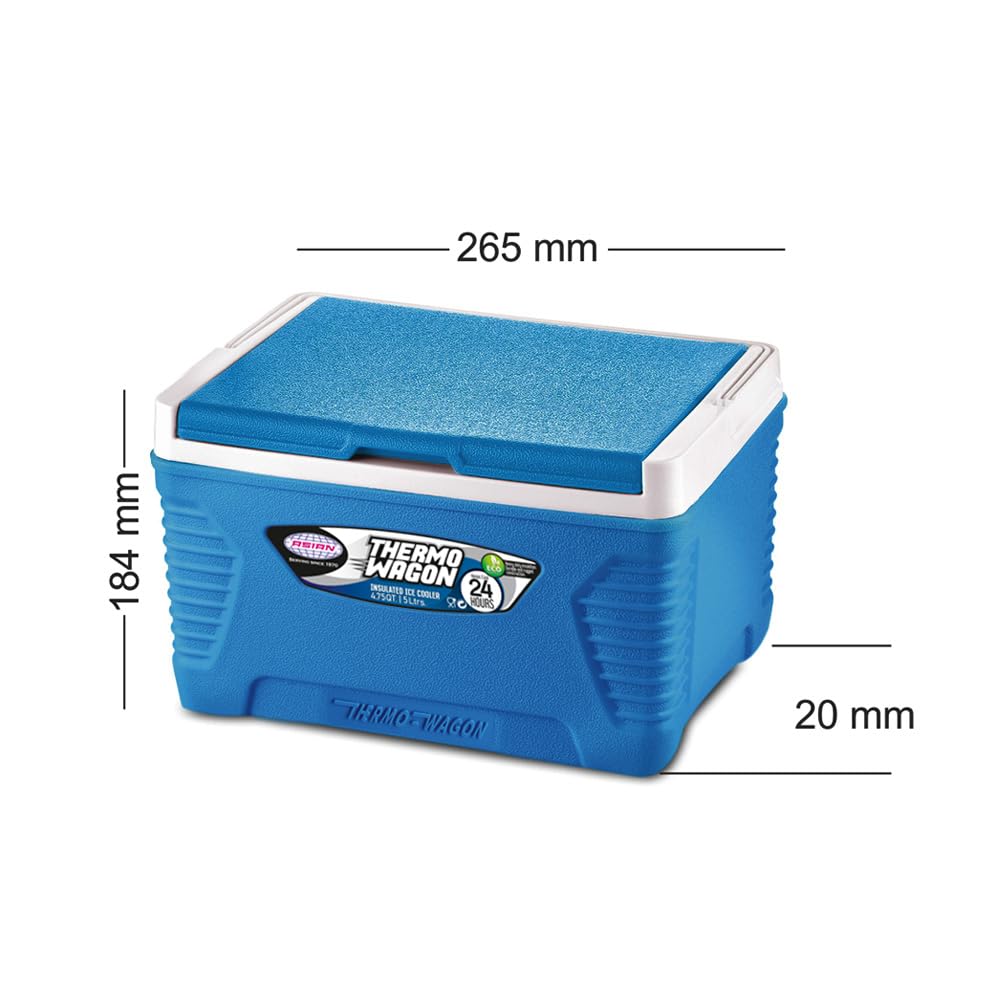 Asian Thermo Wagon Insulated Ice Cooler 5Ltr Blue