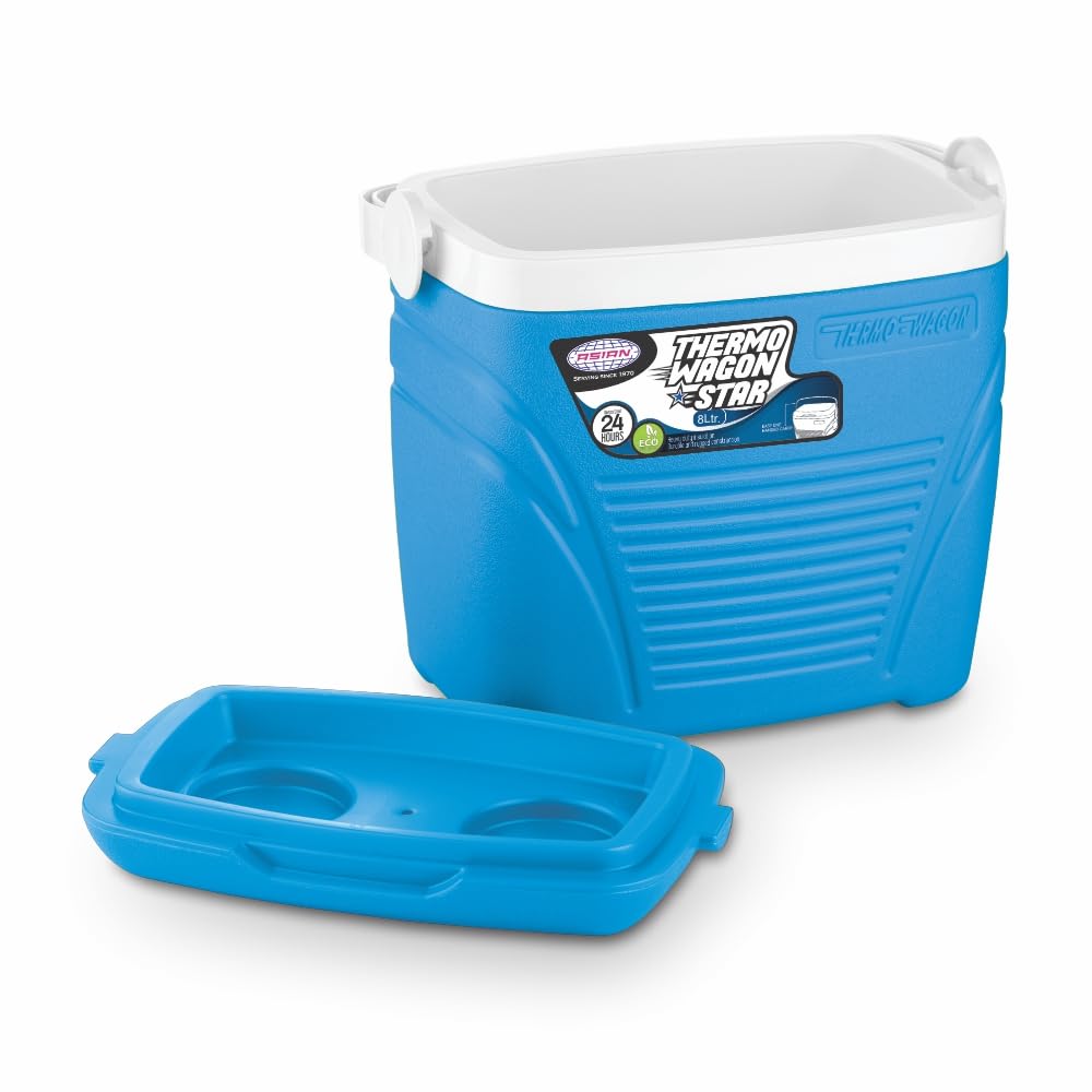 Asian Thermo Wagon Insulated Ice Cooler 8Ltr Blue