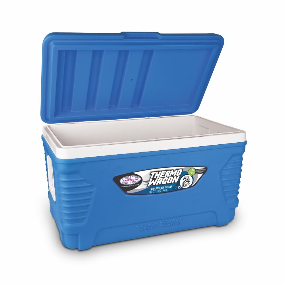 Asian Thermo Wagon Insulated Ice Cooler 50Ltr Blue