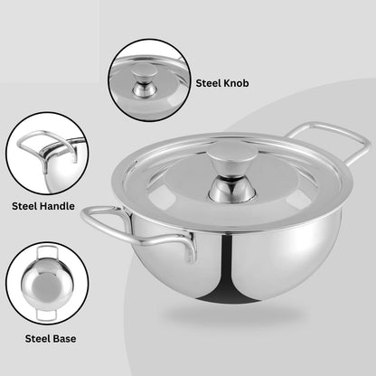 Vinod Kraft Roma Bowl 3Pcs Set 14Cm/16Cm/18Cm