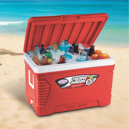 Asian Thermo Wagon Insulated Ice Cooler 62Ltr Red
