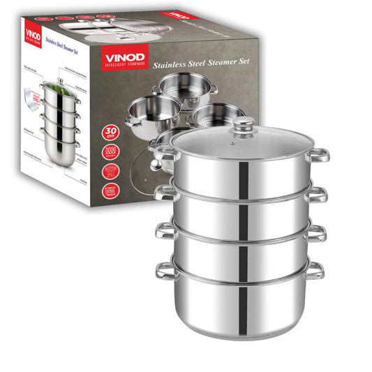 Vinod 4 Tier Steamer W/Lid 30Cm