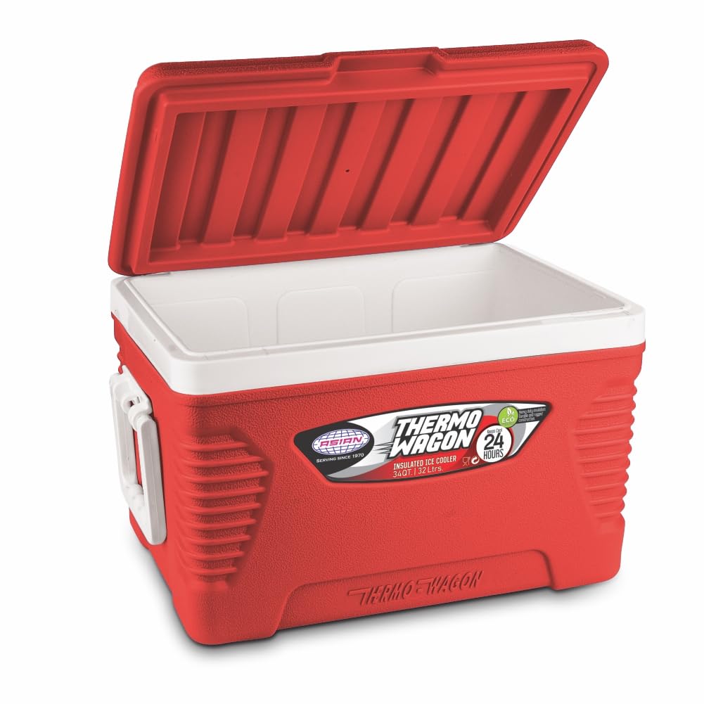 Asian Thermo Wagon Insulated Ice Cooler 32Ltr Red