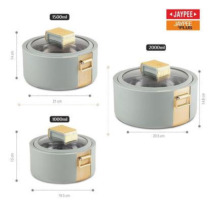 Jaypee Regalia Klass Casserole Set Of 3 (1000+1500+2000)