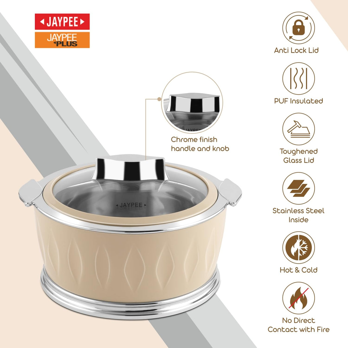 Jaypee Dazzle Mega Casserole 3Pcs Set (1500/2000/3000Ml)