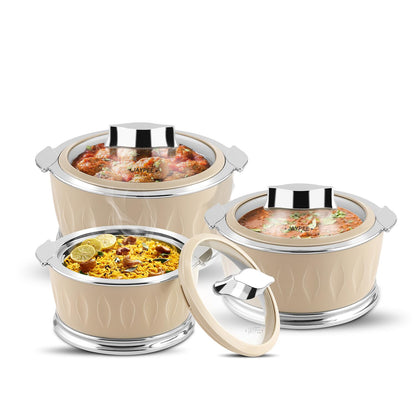 Jaypee Dazzle Mega Casserole 3Pcs Set (1500/2000/3000Ml)