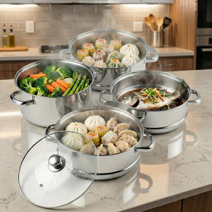 Vinod 4 Tier Steamer W/Lid 30Cm