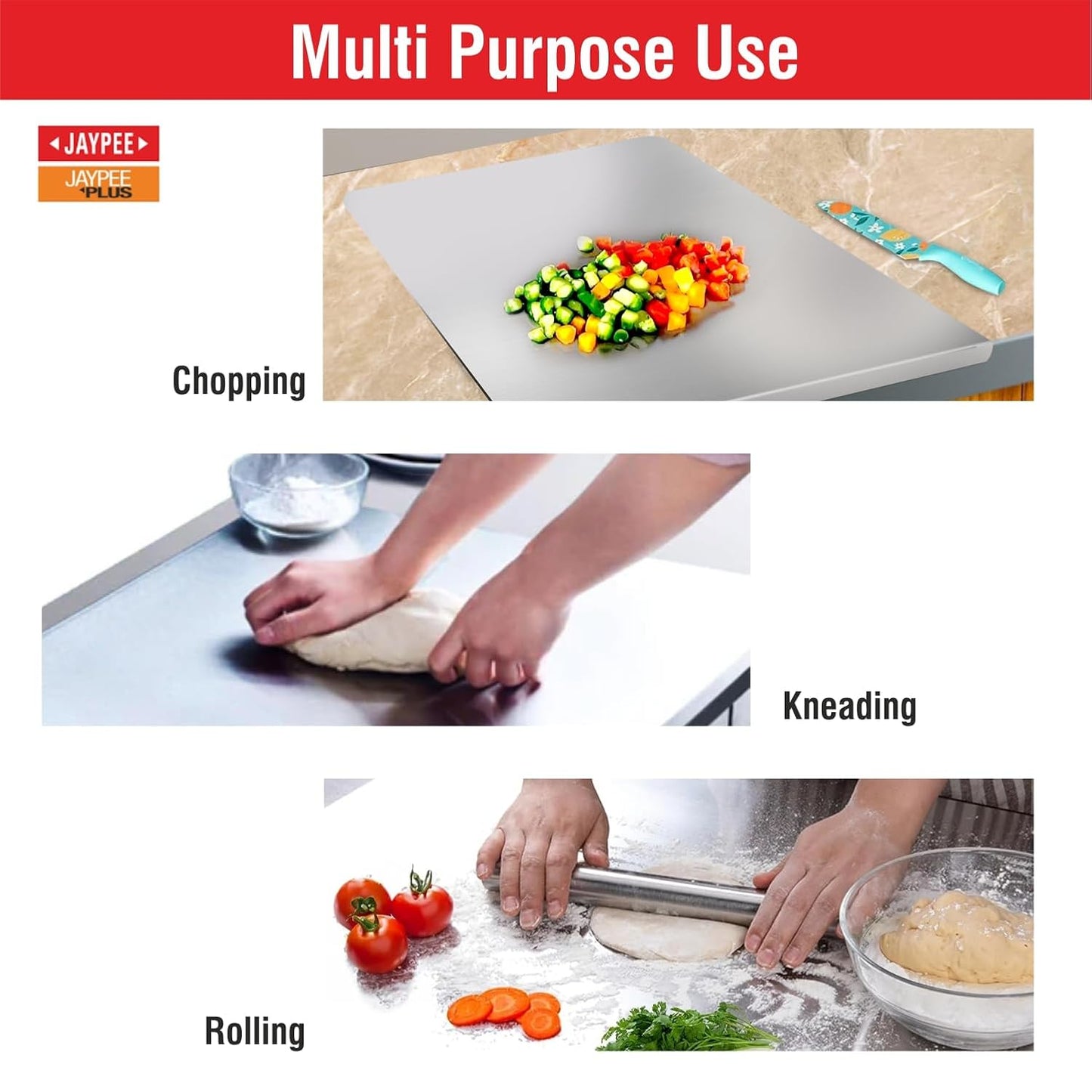 Jaypee Kitchen-X Edge Ss Counter Board - Medium