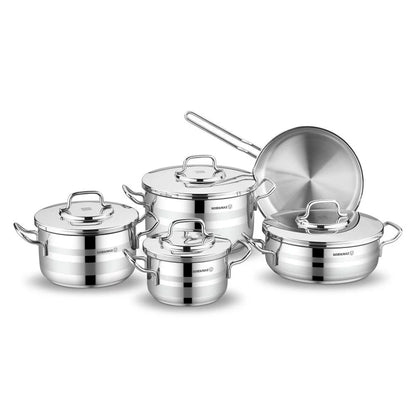 Korkmaz Astron 9 Pcs Cookware Set A2050