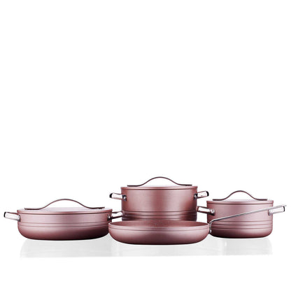 Korkmaz A2620 Linea Rosegold Plus 7Pcs Cookware Set