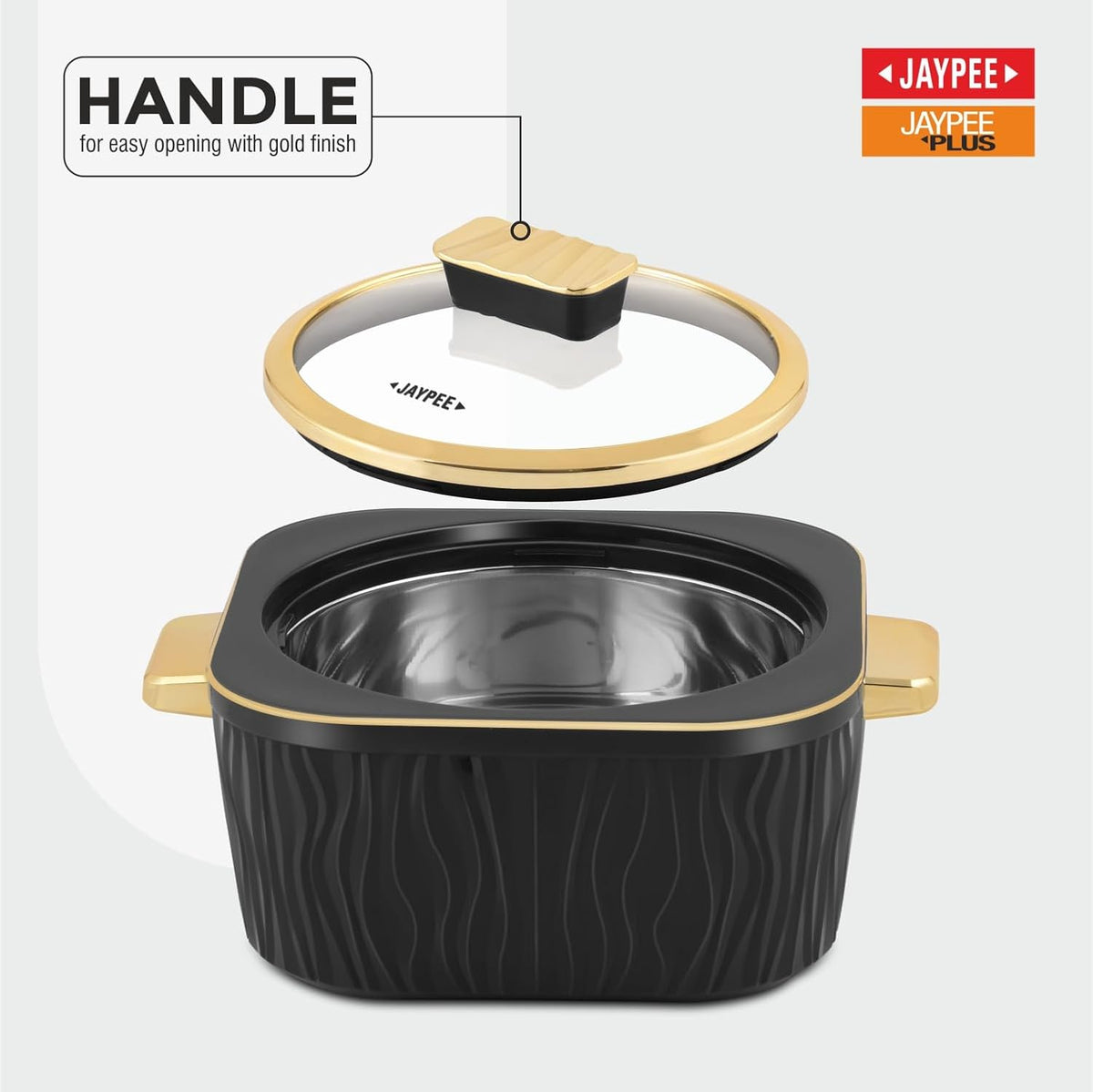 Jaypee Crinkle Klass Casserole Set Of 3 (1000+1500+2000)