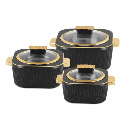 Jaypee Crinkle Klass Casserole Set Of 3 (1000+1500+2000)