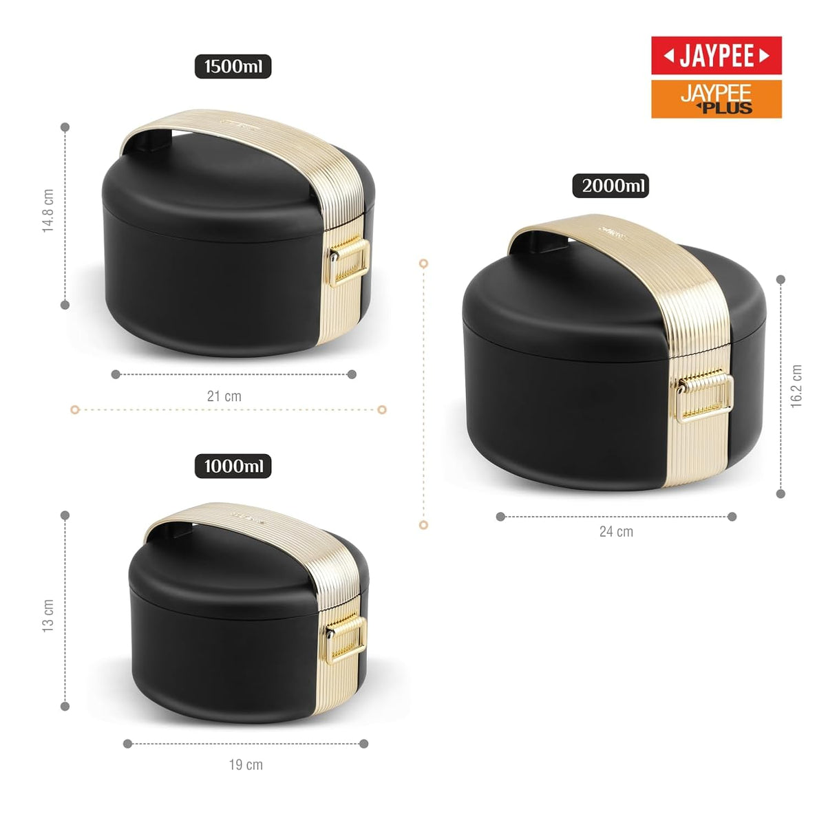 Jaypee Regalia Casserole Set Of 3 (1000+1500+2000)