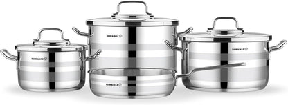 Korkmaz Astron 7 Pcs Cookware Set A2054
