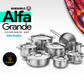 Korkmaz A1089 Alfa Grande 14Pcs Cookware Set