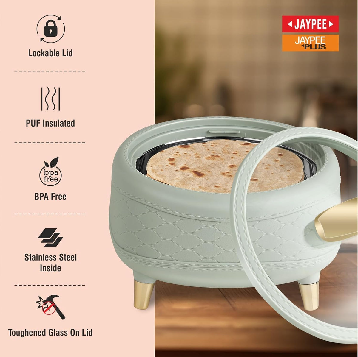 Jaypee Kingston Klass Casserole Set Of 3 (1500/2000/2500Ml)