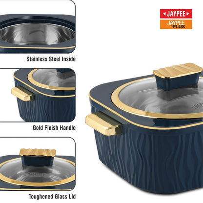 Jaypee Crinkle Klass Casserole Set Of 3 (1000+1500+2000)