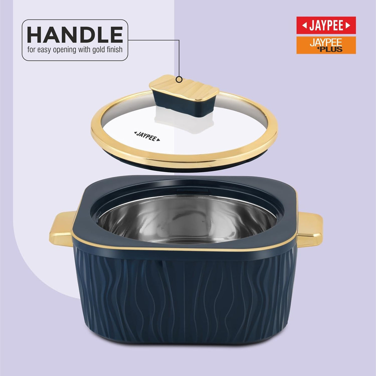 Jaypee Crinkle Klass Casserole Set Of 3 (1000+1500+2000)