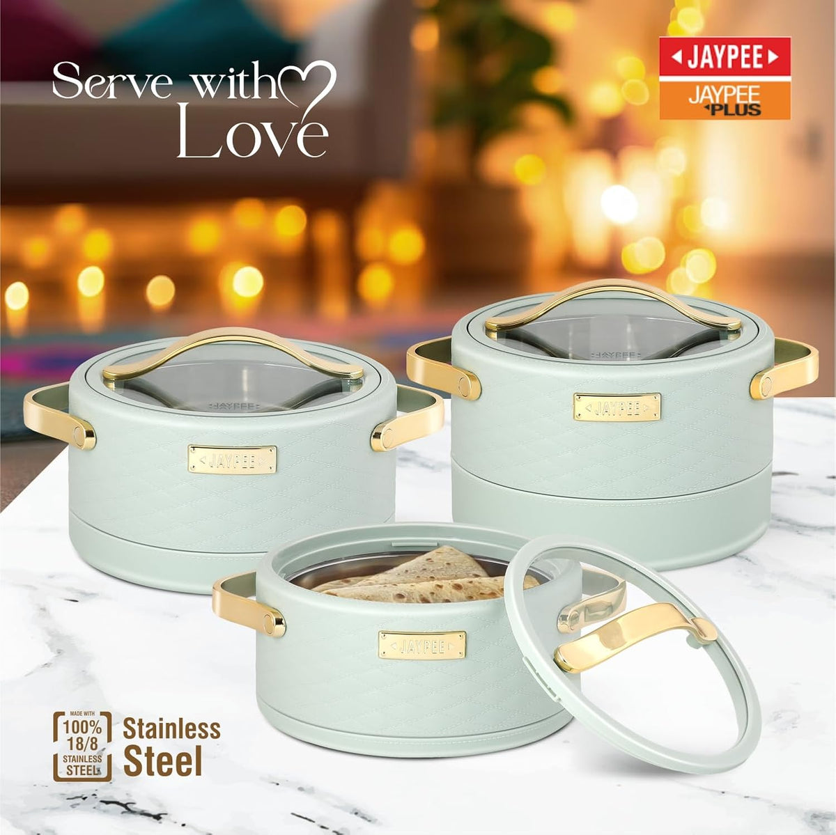 Jaypee Luxura Klass Casserole Set Of 3 (1500+2000+2500)