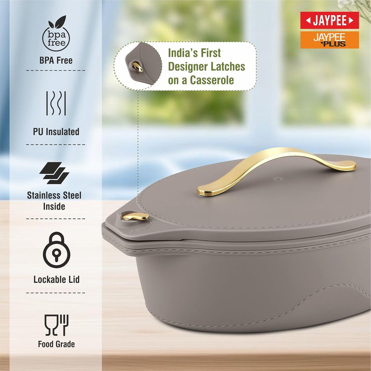 Jaypee Princeton Casserole Set Of 3 (2000/2500/3000Ml)