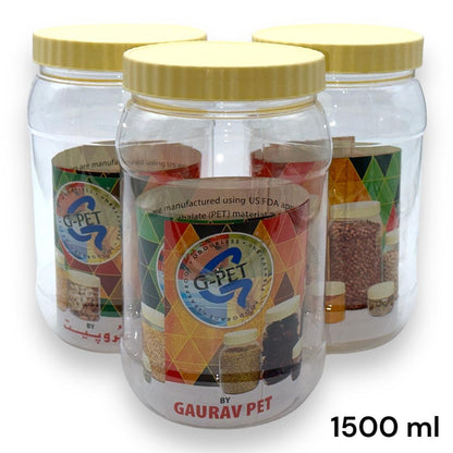 Gaurav Pet Jar 1500Ml Pack Of 3