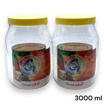 Gaurav Pet Jar 3000Ml Pack Of 2