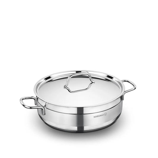Korkmaz  Alfa Low Casserole 24X8Cm-3.5 Ltr