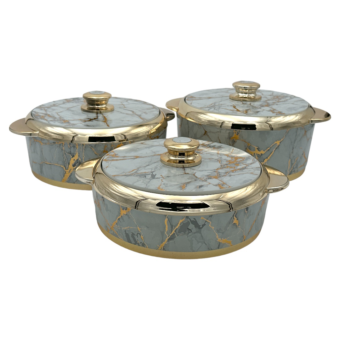 Jaypee Goldmate Casserole Set Of 3 White Marble – AL SHUJA