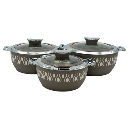 Jaypee Bulberry Klass Casserole 3Pcs Set Brown