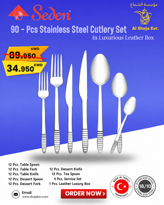 Seden 90 Pcs Cutlery Set PATARA