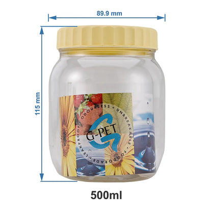 Gaurav Pet Jar 500Ml Pack Of 8