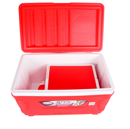 Asian Thermo Wagon Ice Cooler Set Of 4  Large Red