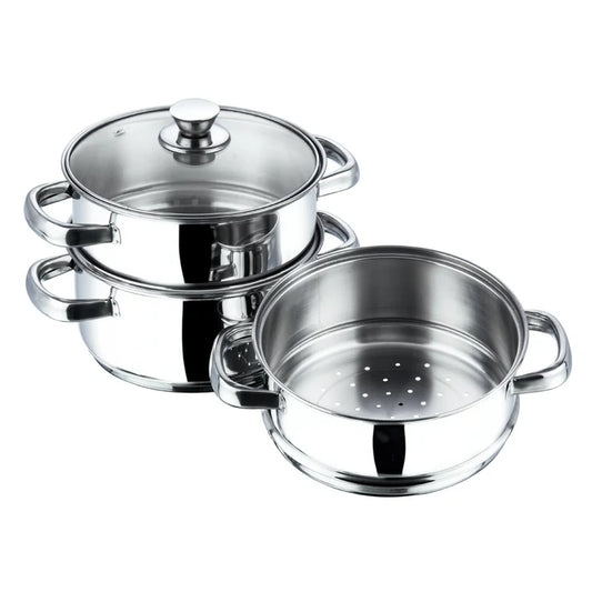 Vinod 3 Tier Steamer W/Lid 28Cm