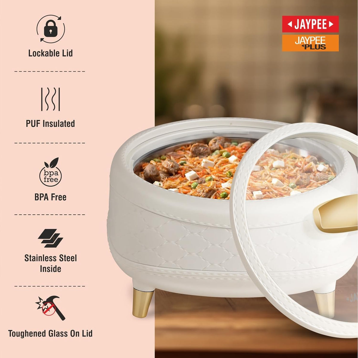 Jaypee Kingston Klass Casserole Set Of 3 (1500/2000/2500Ml)