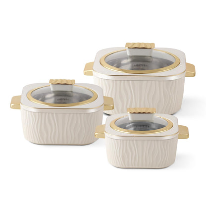Jaypee Crinkle Klass Casserole Set Of 3 (1000+1500+2000)