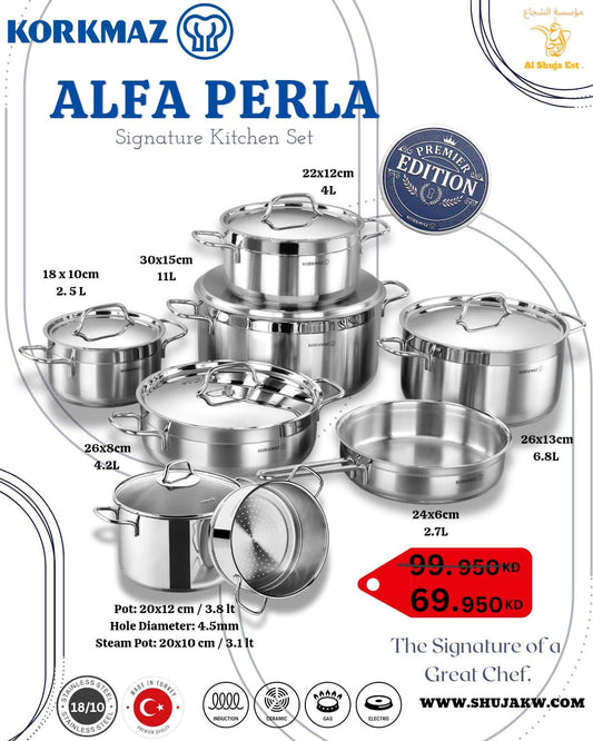Korkmaz Alfa Perla Signature Set