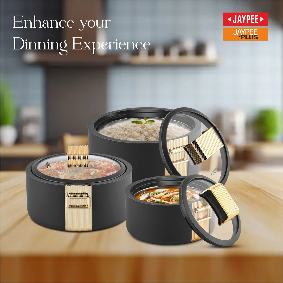 Jaypee Regalia Klass Casserole Set Of 3 (1000+1500+2000)