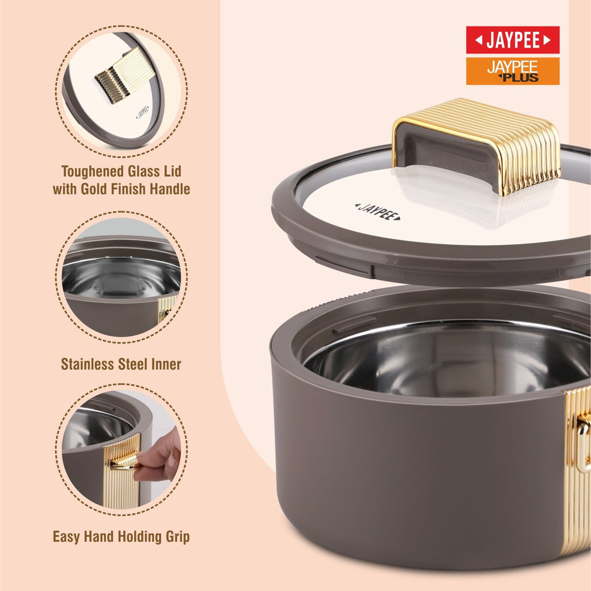 Jaypee Regalia Klass Casserole Set Of 3 (1000+1500+2000)