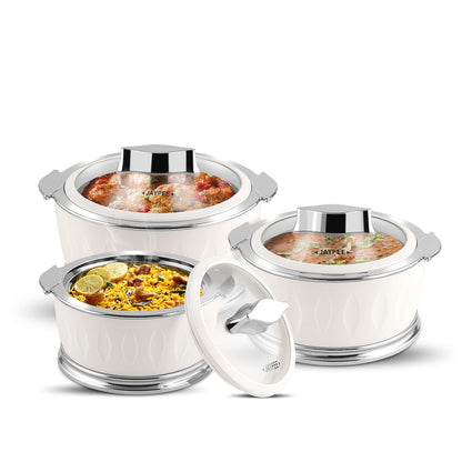 Jaypee Dazzle Mega Casserole 3Pcs Set (1500/2000/3000Ml)