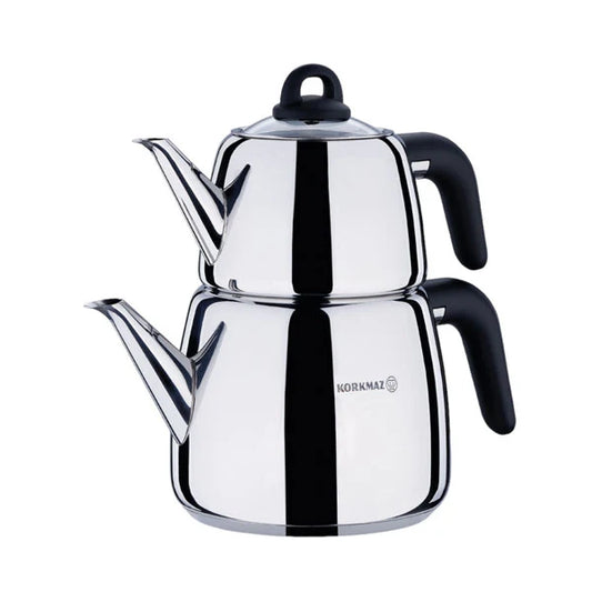 Korkmaz Bella Nora Teapot 1.0Ltr+2.0Ltr A045