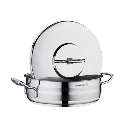 Korkmaz Astra2 Low Casserole 24X8 Cm - 3.5Ltr
