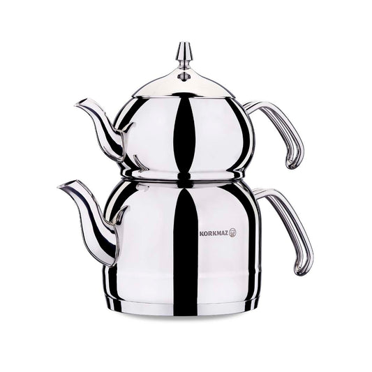 Korkmaz Efendi Teapot Set 1.1Ltr +2.4Ltr A221