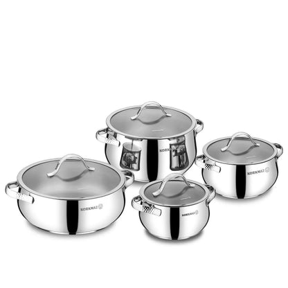 Korkmaz A1964 Samara 8Pcs Cookware Set