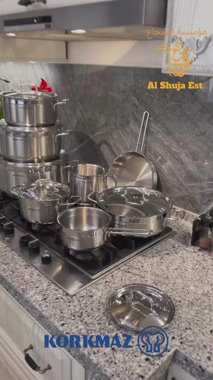 Korkmaz A1089 Alfa Grande 14Pcs Cookware Set