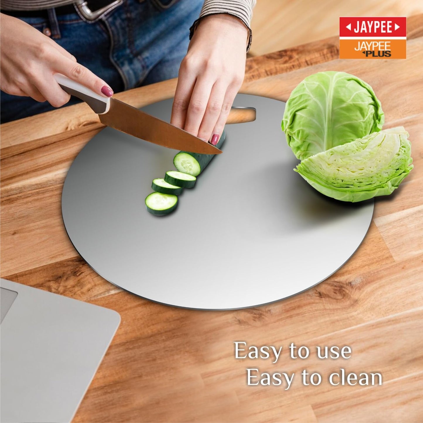 Jaypee Kitchen-X Round Ss Chopping Board