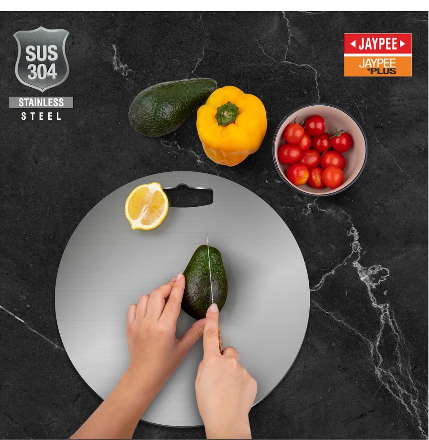 Jaypee Kitchen-X Round Ss Chopping Board