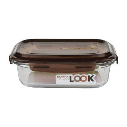 Komax Komax Glass Look Rect. Brown 880Ml